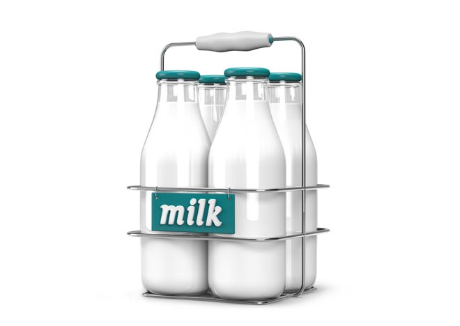 富含維生素D食物：牛奶